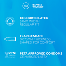 EXS Black Latex Condoms - Préservatifs - 100 Pièces