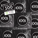EXS Black Latex Condoms - Préservatifs - 100 Pièces