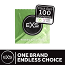EXS 3 en 1 - Rayé, À pois et Évasé - Préservatifs - 100 Pièces
