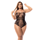 Body en résille - Taille Reine - Noir