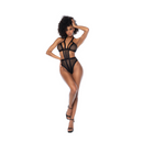 Pretty Little Rocker - Body en maille à col halter - L/XL - Noir
