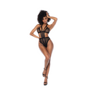 Pretty Little Rocker - Body en maille à col halter - S/M - Noir