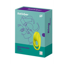 Spectaculaire - Cockring vibrant à double sangle - Vert Néon