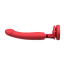 Mission 2 - Dildo à ventouse vibrant avec sens tactile - Rouge