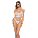 Ensemble Babydoll Deux-en-Un et Ensemble Deux Pièces - S/M - Blanc