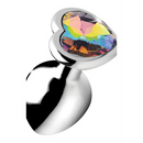 Prisme Arc-en-ciel - Plug Anal en Forme de Cœur - Moyen