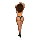 Milou - Slip en maille élastique avec entrejambe ouvert et détails dorés - Grande taille