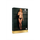 Milou - Slip en maille élastique avec entrejambe ouvert et détails dorés - Taille unique