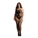 Bodystocking à mailles avec soutien - Taille Plus