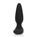 Plug anal vibrant lisse avec télécommande - Noir réglisse