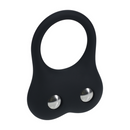 Cockring d'entraînement en silicone - M - Noir
