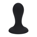 Plug anal en silicone liquide avec grelot - S - Noir