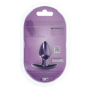Plug anal en silicone lisse - Petit - 2,6 / 6,5 cm - Violet métallique