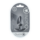 Plug anal en silicone lisse - Moyen - 3,1 / 7,9 cm - Gunmetal