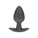 Plug anal en silicone lisse - Moyen - 3,1 / 7,9 cm - Gunmetal