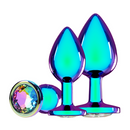 Collection Venise - Ensemble de plugs anaux en métal - Iridescent