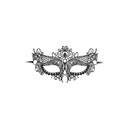 Reine - Masque en Dentelle Noire