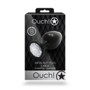 Plug anal en forme de gemme - Grand - Gunmetal/Diamond