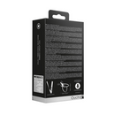 Vibrant double - Rechargeable - 10 vitesses en silicone strié - Ajustable - Noir