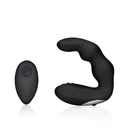 Masseur prostatique vibrant courbé avec télécommande - Noir