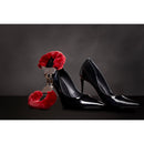 Menottes en métal pelucheux - Rouge