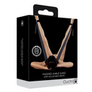 Sangle de cheville rembourrée avec sangles ajustables - Noir