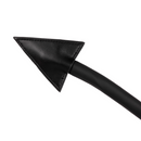 Plug Anal en Silicone Queue de Diable - Noir/Rouge