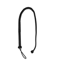 Fouet en cuir PU avec détail en nœud - Noir