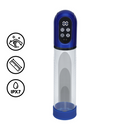 Engage - Pompe à pénis automatique étanche et masturbateur - Bleu métallique