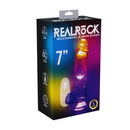 LED Vibrating Straight Cock with Balls - 7 / 18 cm - Transparent