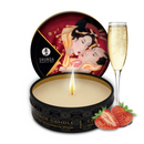Mini Bougie de Massage - Vin Pétillant à la Fraise - 1 oz / 30 ml