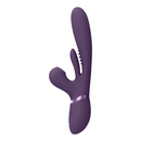 Kura - Vibromasseur G-Spot avec langue battante et stimulateur à ondes pulsées - Violet