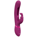 Mika - Triple Moteur - Vibrant Rabbit avec Stimulateur G-Spot Innovant à Battement - Rose