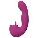 Yumi - Vibromasseur à moteur triple pour le point G et stimulateur de langue vibrante - Rose