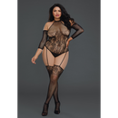 Fishnet Teddy Bodystocking - Plus Size