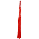 Fouet en daim cuir - Rouge