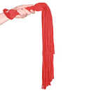 Fouet en daim cuir - Rouge