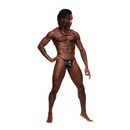 Leo - Harnais en simili cuir - Taille unique - Noir/Rouge