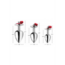 Set de plugs anal Red Gem avec clochettes