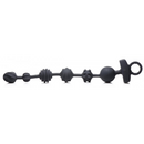 Dark Rattler - Perles Anales Vibrantes en Silicone avec Télécommande