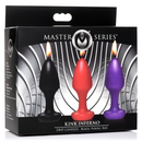 Kink Inferno - Bougies à goutte - Noir/Violet/Rouge