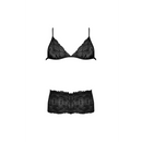 Ensemble Triangle Bra et Cheeky Brief - S/M - Noir