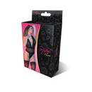 Deep Look Halter Teddy - S/M - Noir