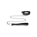 Collier Studded en Diamants avec Laisse