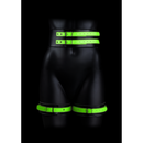 Menottes de cuisse avec ceinture et menottes - Brille dans le noir - L/XL
