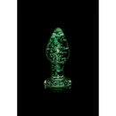 Plug Anal en Verre - Brille dans le Noir - Grand