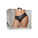 Culotte haute vibrante avec harnais - XL/XXL - Noir