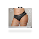 Culotte haute vibrante avec harnais - XL/XXL - Noir