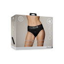 Culotte haute vibrante avec harnais - XS/S - Noir