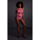 Body avec encolure grecque - Taille unique - Rose néon